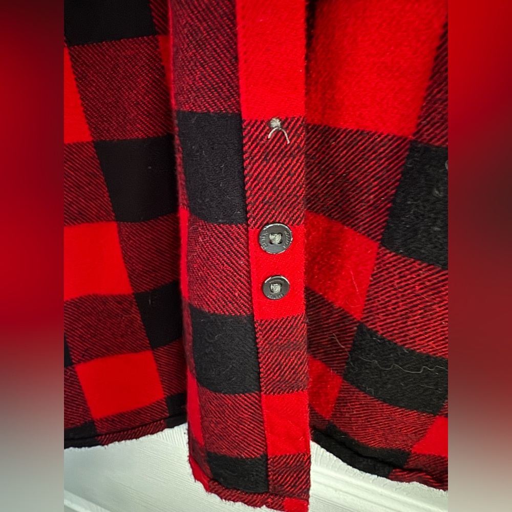 Woolrich Red and Black Plaid Shirt - Picture 5 of 5